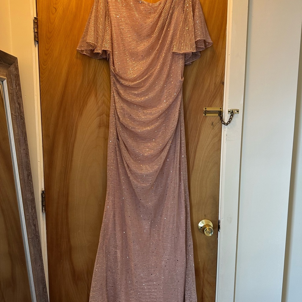 Betsy & Adam Sparkling Blush Gown